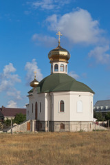 Fototapeta na wymiar Church of St. Luke in the city of Evpatoria, Crimea, Russia