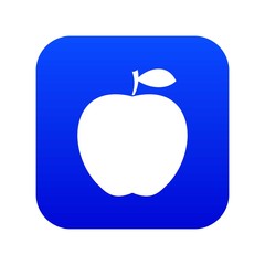 Apple icon digital blue for any design isolated on white vector illustration