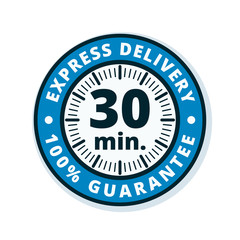 30 minutes Express Delivery illustration