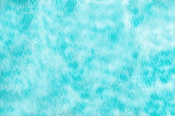 Turquoise cracked background. Ceramic abstract background. Cracked pattern