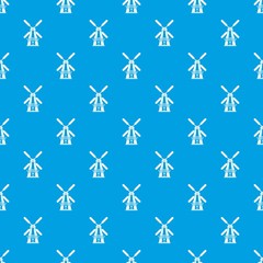 Windmill pattern vector seamless blue repeat for any use
