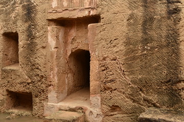 Tomb 8 Burial Plot Detail, Tombs of the Kings, Paphos, Cyprus