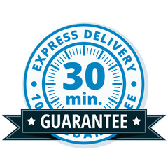 30 minutes Express Delivery illustration