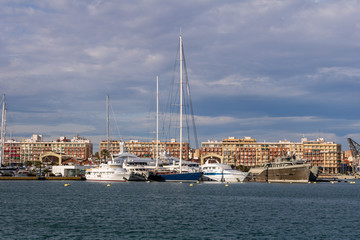 Port of Valencia. Mediterranean Sea