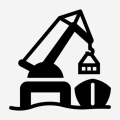 Glyph FOB pixel perfect vector icon