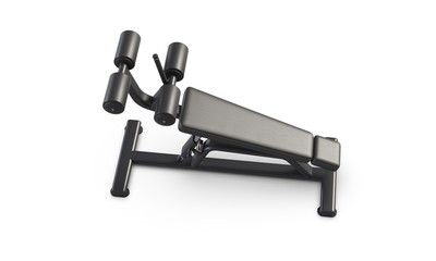 3d rendering of a multifunctional bench isolated on white backgroun