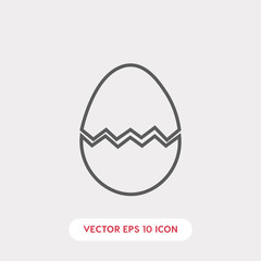 broken egg icon vector