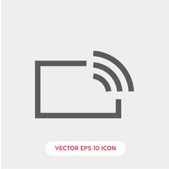 broadcast icon. live icon vector. Linear style sign for mobile concept and web design. share symbol illustration vector graphics - Vector	