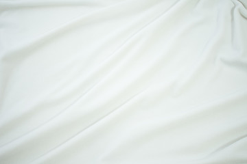 Naklejka na ściany i meble white crumpled blanket, plaid, texture