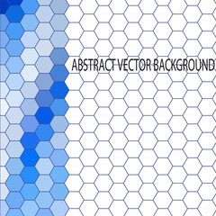 Honeycomb pattern.Vector art. Abstract blue background - Vektorgrafik