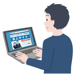 男性　転職活動