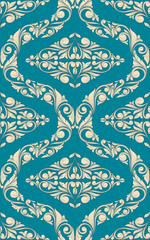 Ornate seamless decorative pattern