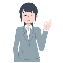 スーツ　女性 OK