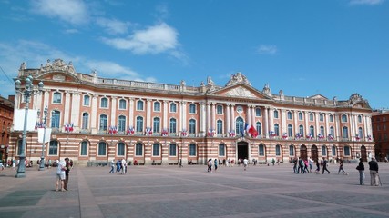 Toulouse, hôtel de ville sur la place du Capitole (France)