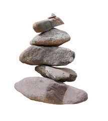 rock isolated on white background