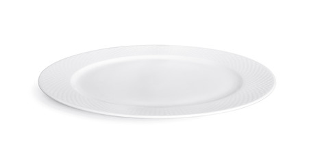 white plate isolated on white background