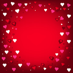 heart background red white pink