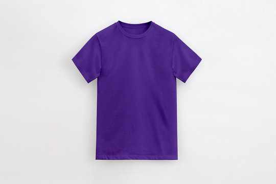 Un-branded Royal royal violet t-shirt man