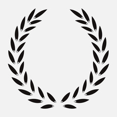 icon laurel wreath, spotrs design - vector