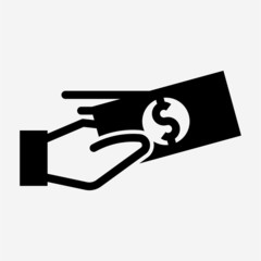 Glyph expense pixel perfect vector icon