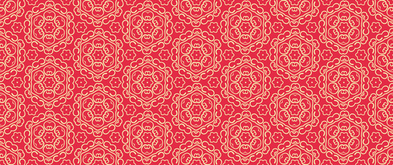 Red background. Chinese and Japanese style