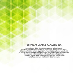 green hexagon background. polygonal style - Vektorgrafik. eps 10