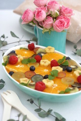 フルーツたっぷりゼリー