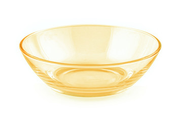 glass bowl isolated on white background