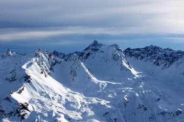 Obraz premium ski de randonnée en Valgrisenche