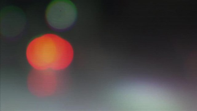 Dramatic bokeh with interlaced scan-lines retro VHS  backdrop