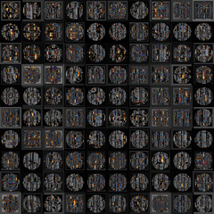 Old fashioned and grunge style textured fabric and textile background.