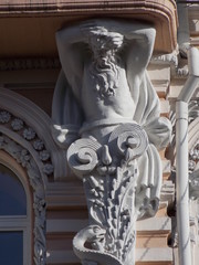 detail of fountain in rome