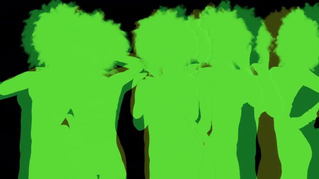 shadow dancer silhouette woman party disco