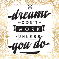 Typography for t shirt or sweatshirt printing and embroidery. Print for tee. Inspirational quote, motivation.