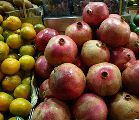 Different fruits as a natural background