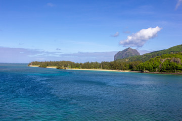 beautiful view of the ocean from Maconde,Mauritius