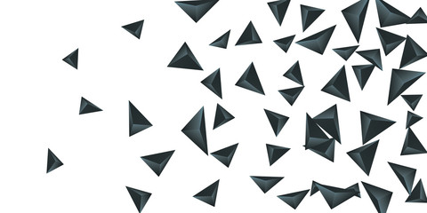 Triangle background. Abstract composition of triangular pyramids. © niko180180