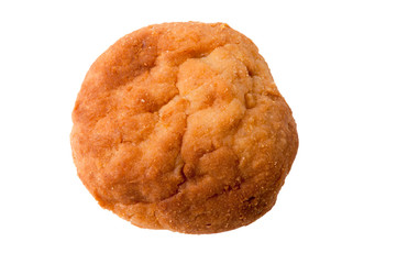 cheese pancake on white