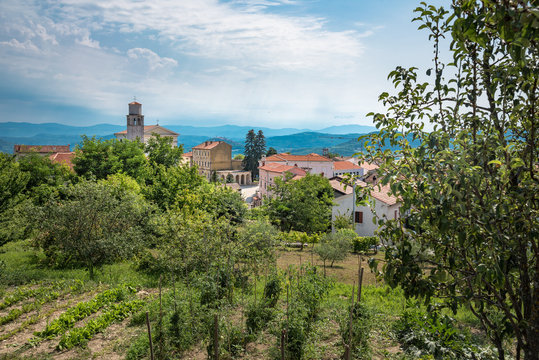 Bergdorf Visinada in Istrien / Kroatien