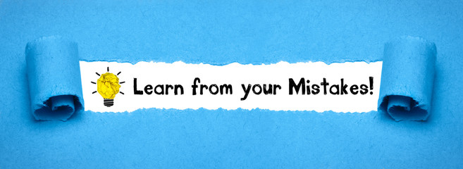 Learn from your Mistakes!