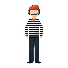 frenchman character cartoon