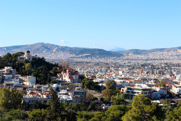 Fototapeta na wymiar city view of Athens, Greece