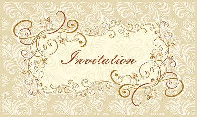 Abstract vintage pattern with decorative flowers, leaves and Paisley pattern in Oriental style.