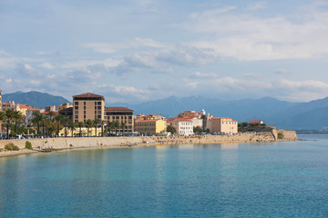 Fototapeta na wymiar Nice view of the city of Ajaccio, Corsica, France