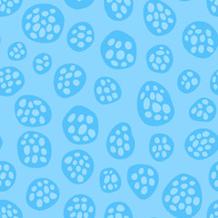 Grains in a irregular oval patterns. Seamless, abstract background. Easy to edit colors in Illustrator.