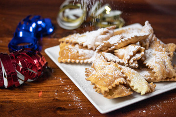 Chiacchiere di Carnevale, tradizionale dolce Italiano