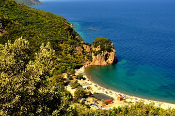 view of island in the sea