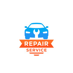 Obraz premium car repair service vector logo