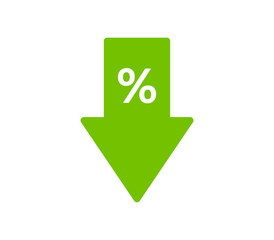 discounts icon on white background