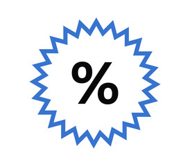 discounts icon on white background